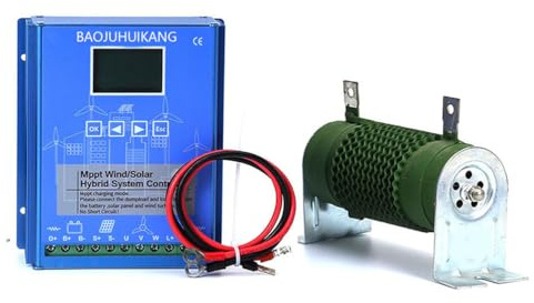 BAOJUHUIKANG 48v,Contrôleur Complémentaire MPPT Éolien Solaire 12V 24V 48V, Régulateur de Charge pour Systèmes d'Énergie Renouvelable pour Éoliennes et Panneaux Solaires 6000W