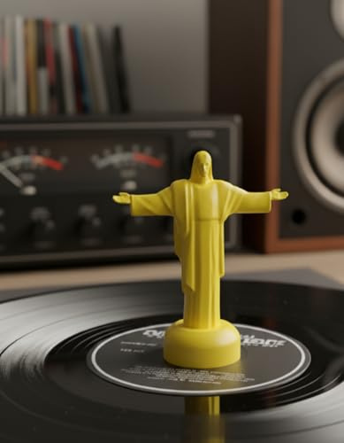Adattatore Stabilizzatore Centratore Disco Vinile 33 45 Torri 7 12 inch Chrst Redentore Rio de Janeiro RJ BR Brasil Brasil Brasiil Corcovado (Oro)
