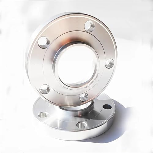 Spurverbreiterungen Für Skoda Für Fabia Für Octavia 12MM/15MM Spurverbreiterungen Verbreiterungssatz 5x100 Hubcentric 57,1 Aluminiumadapter Autozubehör Autos Spürverbreiterungsa(12mm-silver)