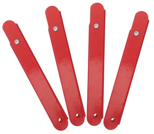 KONTONTY Step Ladder Replacement Hinges 4Pcs Aluminum Alloy Folding Ladder Hinge Brackets for Attic and Loft Support