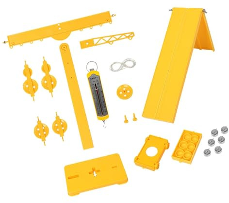 kesurpae Interaktives Physik Experiment mit Flaschenzug fördert die Beschäftigung mit unterhaltsamen Mechanik Konzepten für Junge Lernende. Physik Experiment Kits für Kinder, pädagogisches Spielzeug
