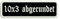 smartoutdoor Rechteckiger Aufnäher Rec2 für deinen Wunschtext - viele Farben und Größen (10x3cm)