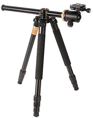 Fotga Portable Q999H Aluminiumlegierung Kreuz Achse Stativ Monopod mit Panorama Kugelkopf Max Höhe 156 cm Max Last 8 KG for DSLR SLR Mirroles Kamera Camera Canon Nikon Sony Pentax Panasonics