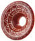 viva-adorno 1 Stück Single Flared Flesh Tunnel Plug aus Holz Tribal Inlay Ohr Piercing 6-30mm Z127, 16mm