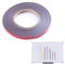 Rouleau de ruban magnétique fin coloré - Effaçable à sec pour tableau blanc - Ruban adhésif pour tableau blanc - 10 mm Rouge