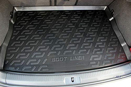J&J AUTOMOTIVE Vasca Bagagliaio su Misura per Volkswagen Golf 7 3/5-Porte Berlina 2012-2019, Proteggi Baule con Bordo Alto 4 cm, Antiscivolo, Inodore, Arrotolabile