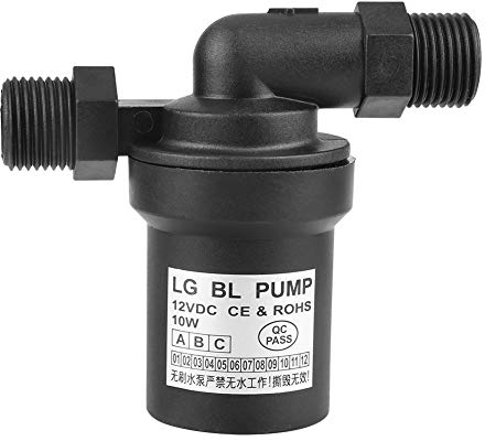DC 12V 10W Pompe à eau solaire haute température micro pompe Pompe de circulation solaire sans brosse pour chauffe-eau chaude pour systèmes de circulation d'eau thermiques solaires à la maison