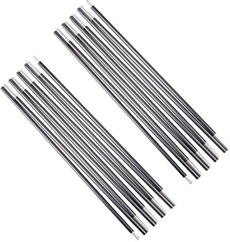 Azarxis Zeltstange Reparatur Set, Teleskopstangen aus 7001 Aluminium, Multifunktions Reparatursatz für Zelt Camping Wandern (370cm)
