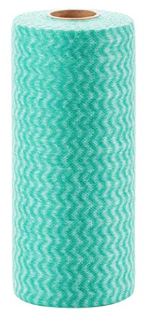 Hoshen Paño de limpieza reutilizable, paño no tejido para cocina y hogar, sin pelusas, paño de limpieza desechable, paño para platos, verde
