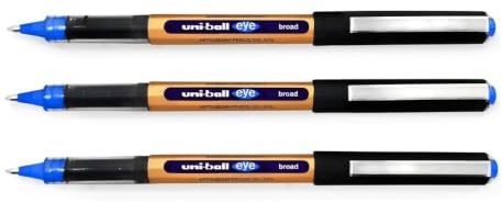 uni-ball Eye Broad Mitsubishi Pencil 3 Pack | Smooth, Consistent Writing, Comfortable Grip, Fade Resistant Super Ink, Ideal for School & Office Use