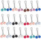 PhoenixDN 24 Pcs Pin de Bufanda con Clip de Perlas, Clips Musulmanes de Los Pines Del Hijab, Clips de Seguridad para Bufandas De Perlas, para Las Mujeres Del Mantón Del Hijab, Vestido de Banquete