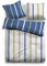 TOM TAILOR Satin Wendebettwäsche Streifen, Größe 155x220/80x80 cm, blau-grün