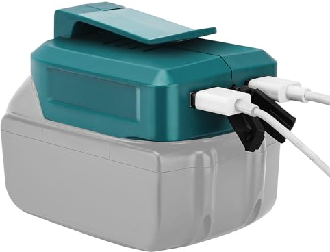 Kengdor Adaptateur de Batterie USB pour Makita, Adaptateur ADP05 pour Makita Batterie 18V, Paramètres de Sortie 5V/2A