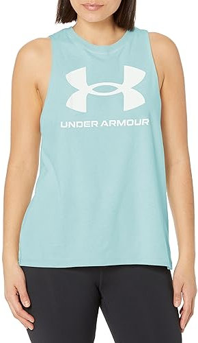 Under Armour Damen Live Sportstyle Graphic Tank T-Shirt, (490) Blizzard/Weiß, X-Klein