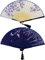 Folding Fans, 2 Pack Chinese Hand Fan Handheld Bamboo Silk Fabric Folding Hand Fans with Tassel for Wedding Party Wall Decoration