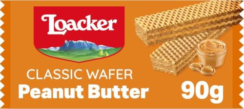 Loacker Peanut Butter Wafer Biscuits 90g