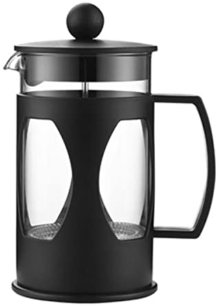 TORR Prensa de Café Olla de Prensa Francesa Cafetera Hervidor de Agua Termo de Vidrio de Acero Inoxidable de 35 ML para Café Vasos