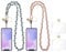Vspek 2 cadenas universales para teléfono móvil para colgar, cordón de lana de colores para el cuello con 2 inserciones de repuesto, cordón para el cuello, compatible con la mayoría de smartphones