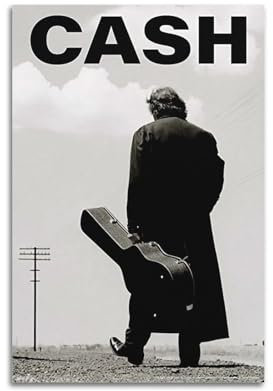 Terp Johnny Cash Poster, Wandkunst, Poster, Geschenk für Freunde, Schlafzimmer, Wohnzimmer, Dekoration, modern, ästhetisch, ungerahmt, 40 x 60 cm