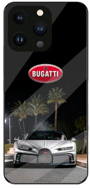 NDMUS Rundumschutz Handyhülle, für Bugatti Stilvolles Auto-Emblem-Erscheinungsbild Dünn Full Body Protection Stoßfest, für,iPhone 13 pro max case