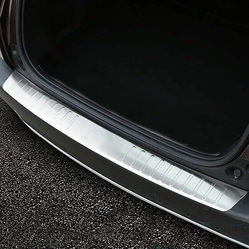 OKIIO Protector de Parachoques Trasero Acero Inoxidable para Peugeot 2008 2014-2018, Cromado Protección Borde de Carga, Accesorios Exteriores de Coche