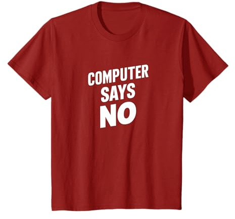 Computer sagt, dass keine lustigen Techs I.T Geek Produkt unterstützen T-Shirt