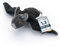 PetTec - Plush Toy Fledermaus Katzenspielzeug interaktiv zur Selbstbeschäftigung - Plüschtier Katze beweglich & mit USB-C aufladbar inkl. Katzenminze - Weckt Jagdinstinkt mit Piepton & Flügelschlag