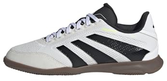 adidas Unisex League Indoor Football Boots Kids, Cloud White/Core Black/Lucid Lemon, 11 UK Child