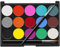 Senbos Maquillaje infantil, 15 colores a base de agua, paleta de maquillaje no tóxica, accesorios de pintura corporal, juegos de pintura facial lavable para niños con 2 pinceles para fiestas, cosplay