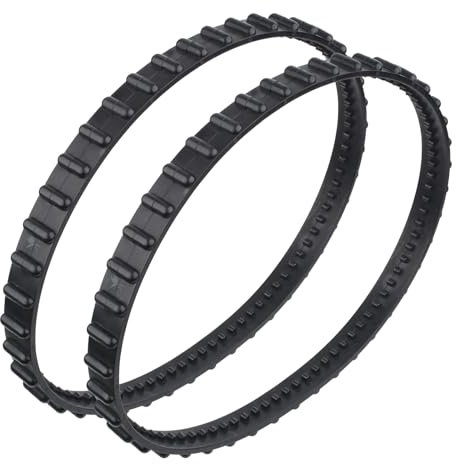 Sbeite Lot de 2 Courroies d'entraînement RCX23002 Aquavac Tiger Shark pour Nettoyeur de Piscine Hayward Aquavac Tiger Shark (Plus et QC) et SharkVac Pool Cleaner, Noir