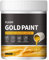 Peinture liquide dorée 300 g | Peinture feuille d'or à séchage rapide pour métal, bois et plâtre | Peinture artisanale facile à appliquer pour débutants et professionnels – 10 x 8 cm