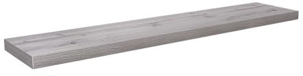 Velano - Bücherregal Wand - Wandregal 118x23.5 cm - Regal Wand - Schweberegal - Hängeregal - Regalbrett - Weiß Eiche - Küchenregal - Bücherregal Kinder - Deko Wohnzimmer - Gewürzregal Wand