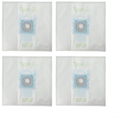 Bolsas de filtro de polvo de tela tipo G para aspiradoras Bosch para Siemens diseñadas para un rendimiento máximo (A)