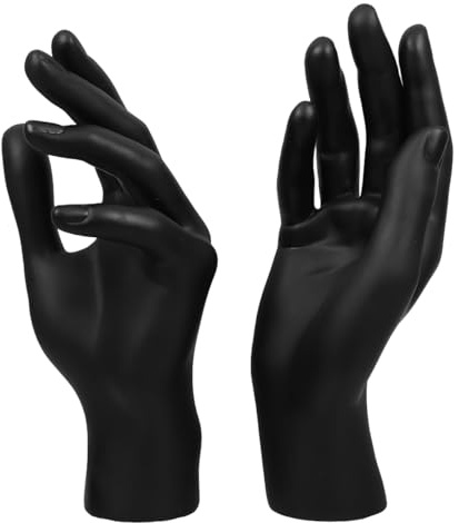 PRETYZOOM Schmuck-Handhalter Mannequin-Handmodell Für Ringe Und Armbänder Realistische Handmodell-Requisite Für Schaufenster Schmuckpräsentation Und Aufbewahrung 2 Stück 7.87X2.95X1.97in