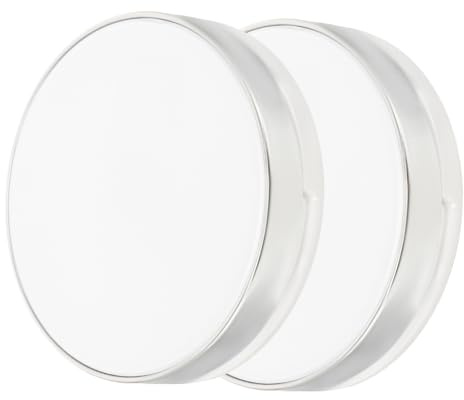 SHERCHPRY 2stücke Puderdose für Loses Puder Kleine Leere Puderdose mit Integriertem Puderquaste Tragbare Make-up-box Langlebiges Robustes Material für Unterwegs