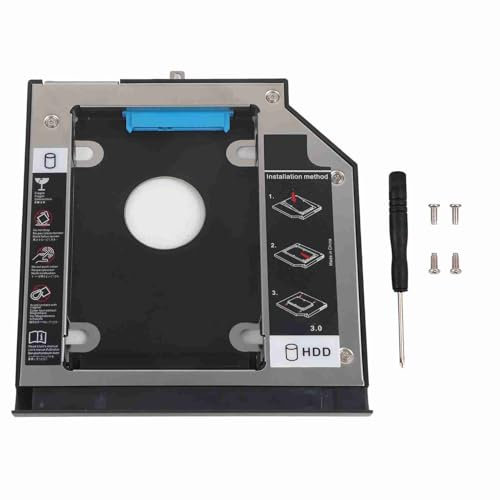 Mtlavish SATA 3.0 HDD interne Gehäuse Festplatten -Laufwerk CD -ROM -Klammer für ThinkPad Professional Bracket mit Aluminiumlegierungabdeckung für Wärme -Dissipationstreiber