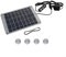 Fauhapyway Kit pompa a pannello solare da 10 W, pompa monocristallina in silicone DC con interruttore di controllo del flusso per fontana da giardino, piscina, acquario, stagno