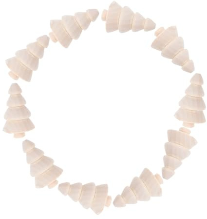 SEWACC 10 Piezas Mini Árboles de Madera Sin Pintar para Manualidades Árboles Navideños Pequeños de Madera Natural para Decoración de Fiesta de Navidad y Adornos de Paisaje Miniatura