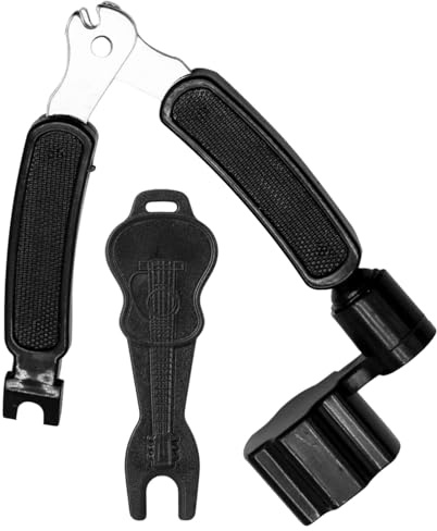 2 Pcs Guitar String Winder Set, Bridge Pin Puller, String Cutter | 3-in-1 Guitar Tool, Bridge Pin Puller for Repair