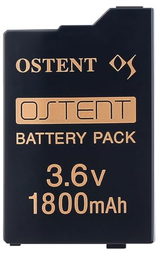 OSTENT Réel 1800mAh 3,6 V Batterie Rechargeable au Lithium-ION Polymère pour la Console Sony PSP Série 2000/3000 (PSP-S360)