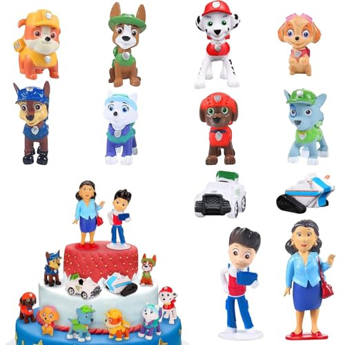 12 Stück Tortendekoration Cake Topper Set,Tortendeko,Mini Tortenfiguren,Kuchen Dekoration Geburtstag,Party Kuchen Deko,Geburtstag Deko,Cake Topper Party Dekoration Lieferungen