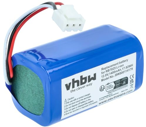 vhbw Akku kompatibel mit Philips FC 8603 | FC 8700 Home Cleaner Heimroboter (1400 mAh, 12,8 V, Li-Ion)