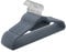 SONGMICS Velvet Hangers, Set of 20 Clothes Coat Hangers, Non-Slip, with Tie Bar and 360° Swivel Hook, Space-Saving, 0.6 cm Thick, 43.5 cm Long, for Dresses Trousers, Light Grey CRF20VX