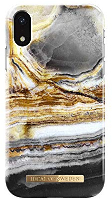 iDeal Of Sweden Handyhülle für iPhone XR (Mikrofaserfutter, Qi Wireless Charger kompatibel) (Outer Space Achat)