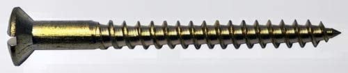 Holzschraube Linsenkopf Messing Blank DIN 95 3 X 30 50-Stück