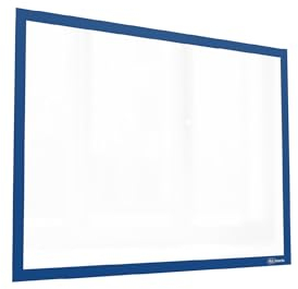 ALLboards Pochette Magnétique pour Documents A4 Bleu, Porte-Affiches Transparent pour Surfaces Magnétiques