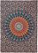 Popular Handicrafts Wandteppich, Hippie-Mandala, Bohemian-Stil, psychedelisches Design, indische Wandteppiche, Tagesdecke, 76 x 101 cm, mehrfarbig