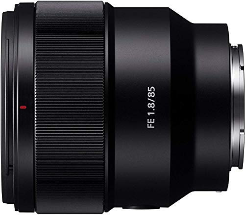 Sony SEL-85F18 Portrait Lens Fixed Focal 85mm F1.8 Full Frame Suitable for A7, ZV-E10, A6000 and Nex Series, E-Mount) Black (Renewed)