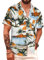 APTRO Herren Hemd Hawaiihemd Strandhemd Kurzarm Urlaub Hemd Freizeit Reise Hemd Party Hemd Palme M212 XXXL