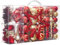 Valery Madelyn Ornamente für Weihnachtsbäume, 100 Karat rot und Gold, bruchsichere Weihnachtsbaumschmuck, luxuriöse hängende Kugel-Ornamente, Großpackung für Weihnachten, Urlaubsdekoration